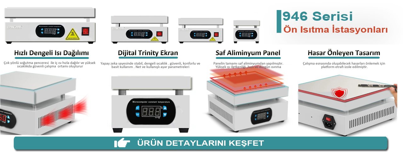 Bakon BK946L Ön Isıtma İstasyonu 1600W